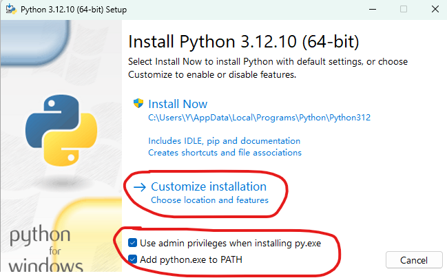 <p>python环境</p>
