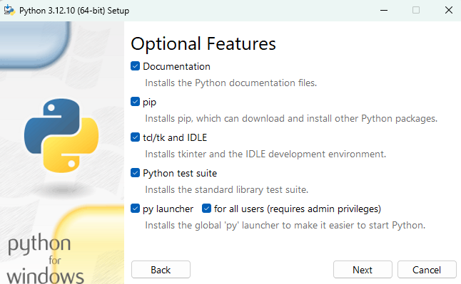 <p>python环境</p>
